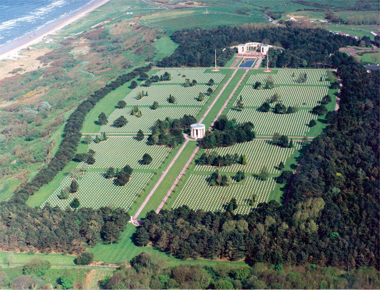 Normandy American Cemetery and Memorial.